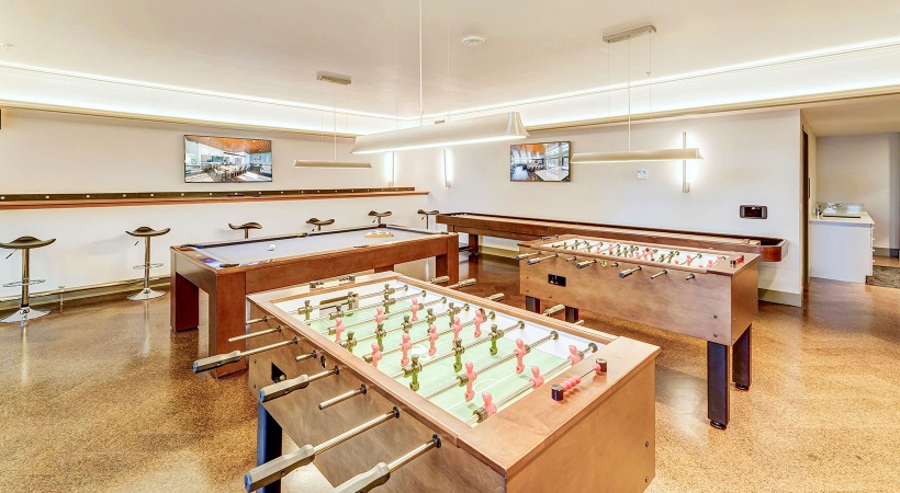 Game Room with Various Table Games 